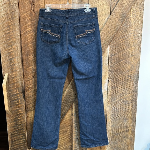 Hannah jeans size 6 wide leg embroidered back pockets - Picture 6 of 6